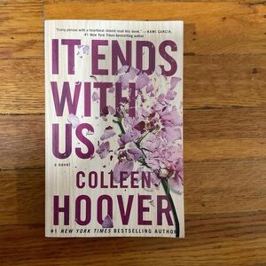 'It Ends With Us' Book with Purple Floral Cover